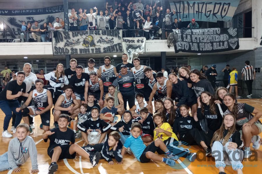 El festejo de Almagro tras la victoria