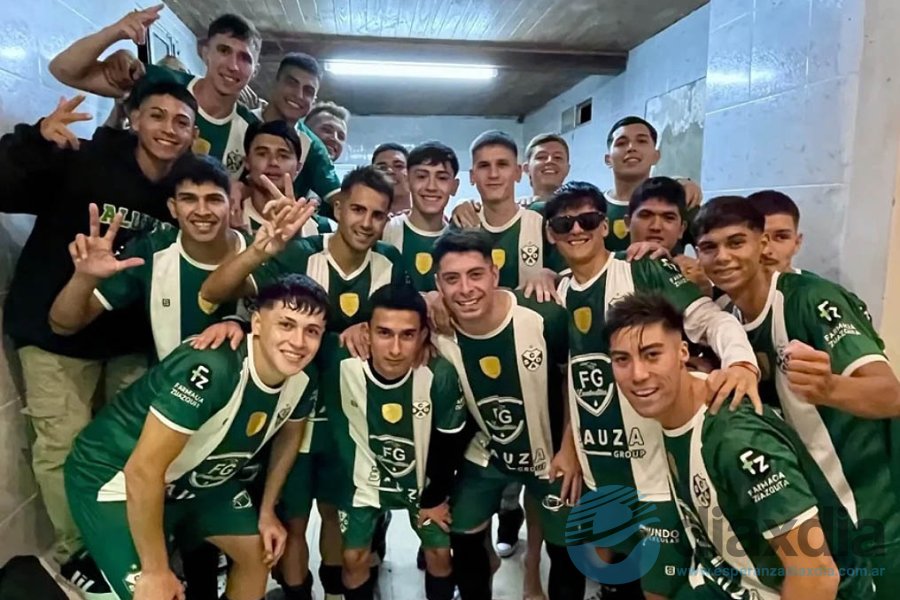 El festejo en el vestuario del último campeón LEF