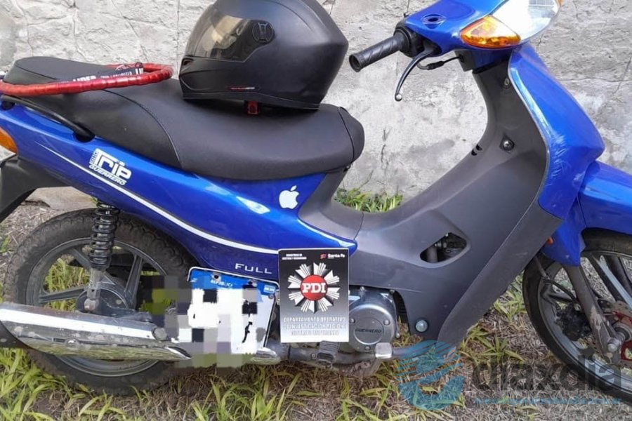La moto robada el pasado sábado en Esperanza