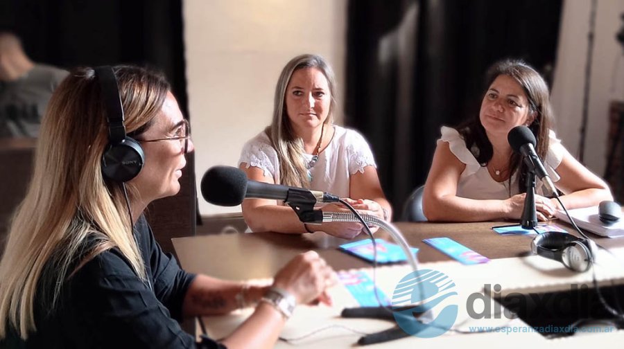 Amalia Granata junto a Lucila Lehmann y Andrea Martínez en CSC Radio