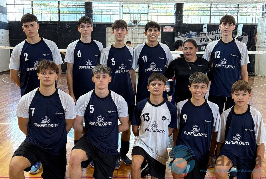 El equipo Sub18 de Alma Juniors Voley Masculino - Foto Prensa Alma