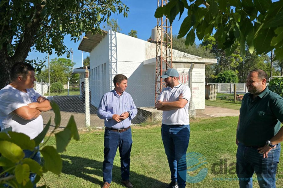 Pirola en su recorrida por Santa Clara y Felicia