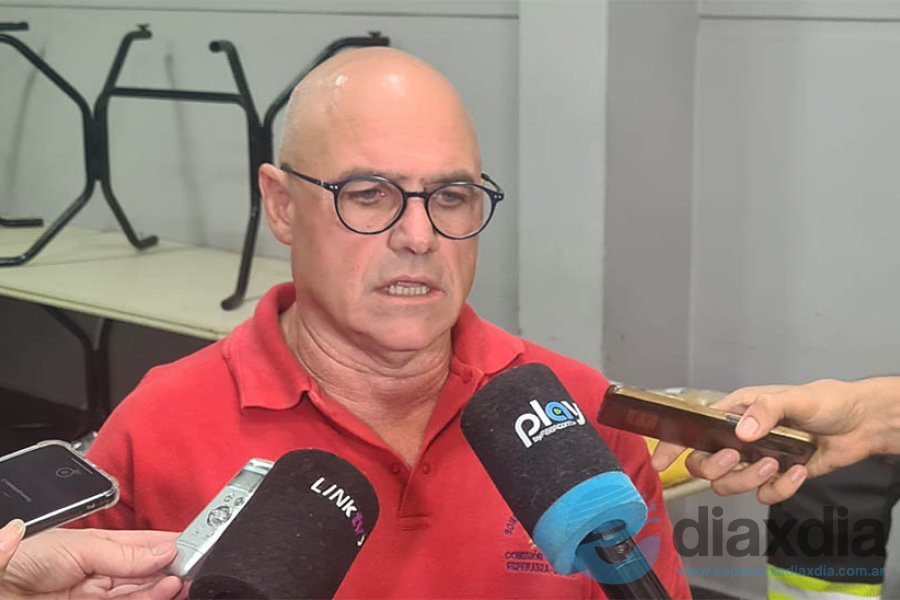 Alberto Nuñez presidente de Asoc. Bomberos