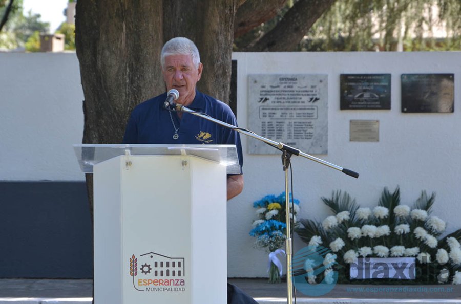 Omar Vogt durante su mensaje - Foto EDXD