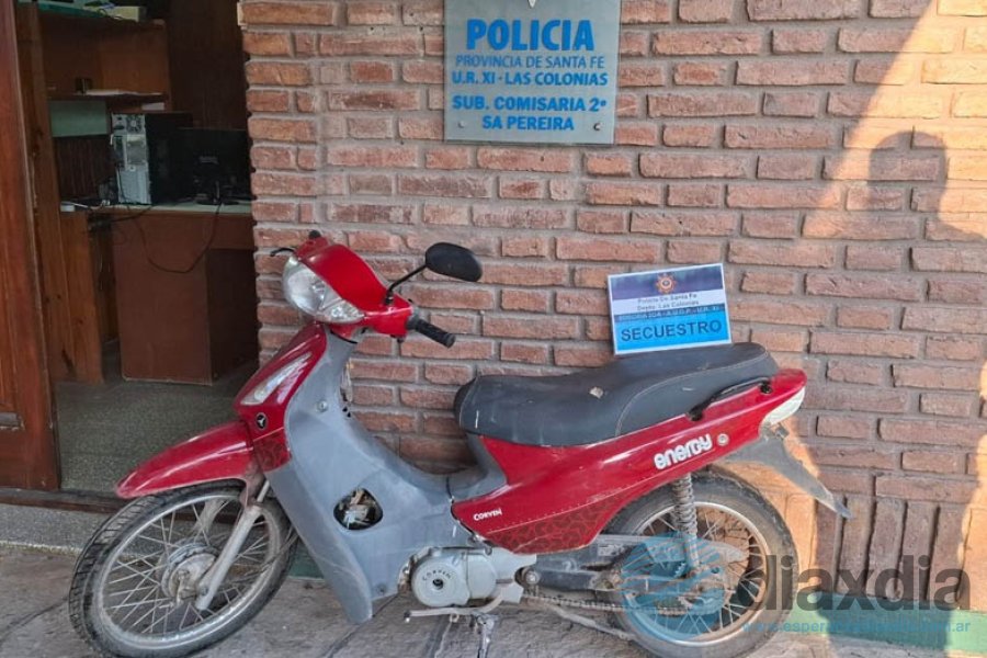 La moto recuperada en la semana en Sa Pereira La moto recuperada en la semana en Sa Pereira