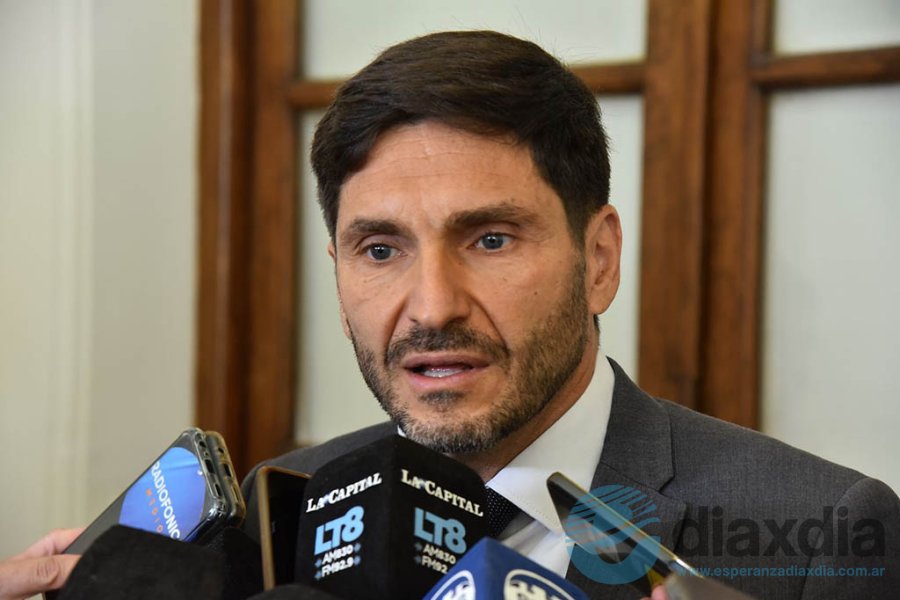 Maximiliano Pullaro en declaraciones a la prensa Maximiliano Pullaro en declaraciones a la prensa