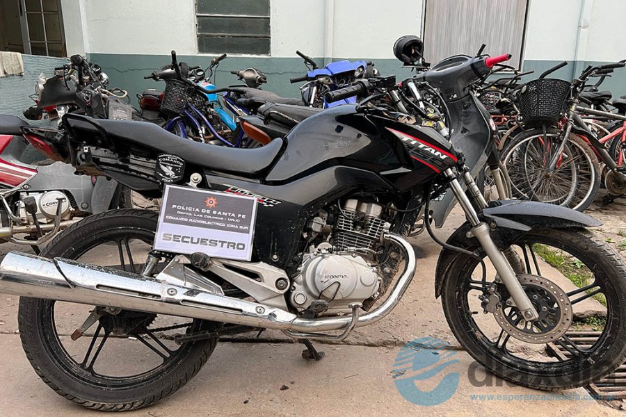 El rodado recuperado en San Carlos Centro El rodado recuperado en San Carlos Centro