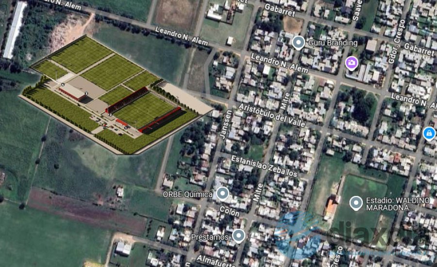 El predio estará ubicado en Alem y Estrada, a pocas cuadras del 