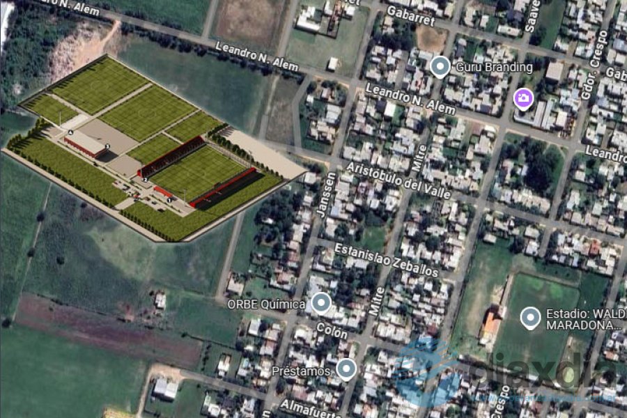 La ubicación del predio de Juventud