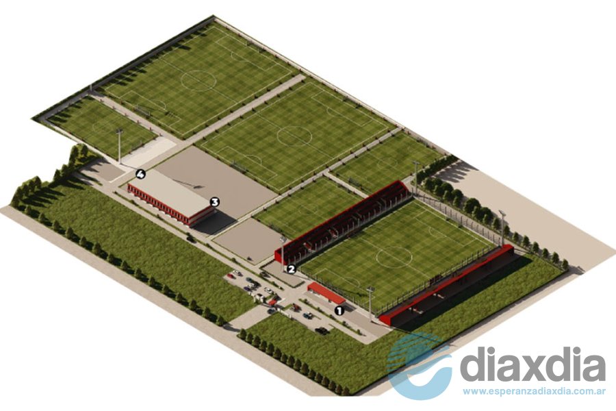 Así estarán distribuidas las canchas