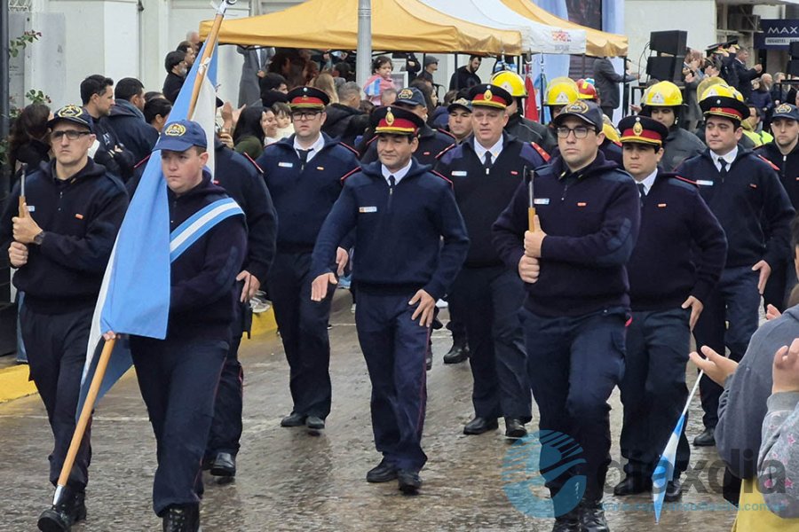 El desfile en plaza San Martín