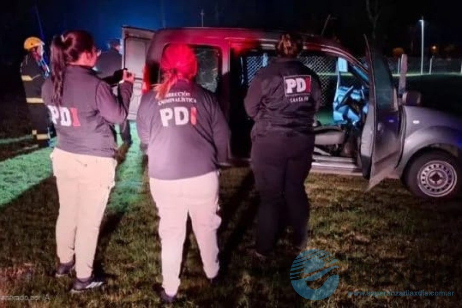 Los peritos trabajaron en el lugar