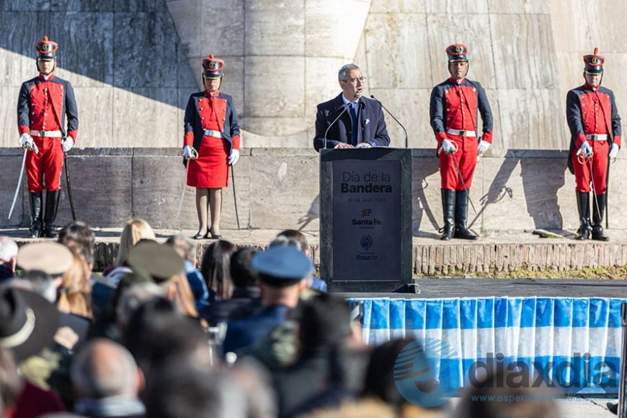 El intendente de Rosario en su mensaje