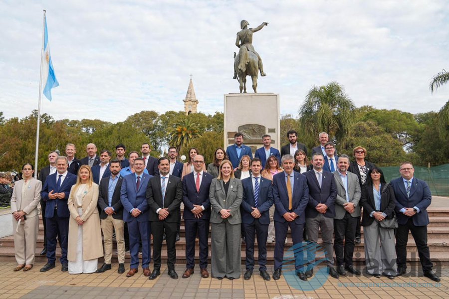 Las autoridades en Rafaela