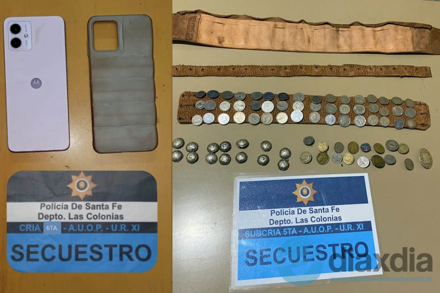 Celular y elemento gauchesco recuperados Celular y elemento gauchesco recuperados