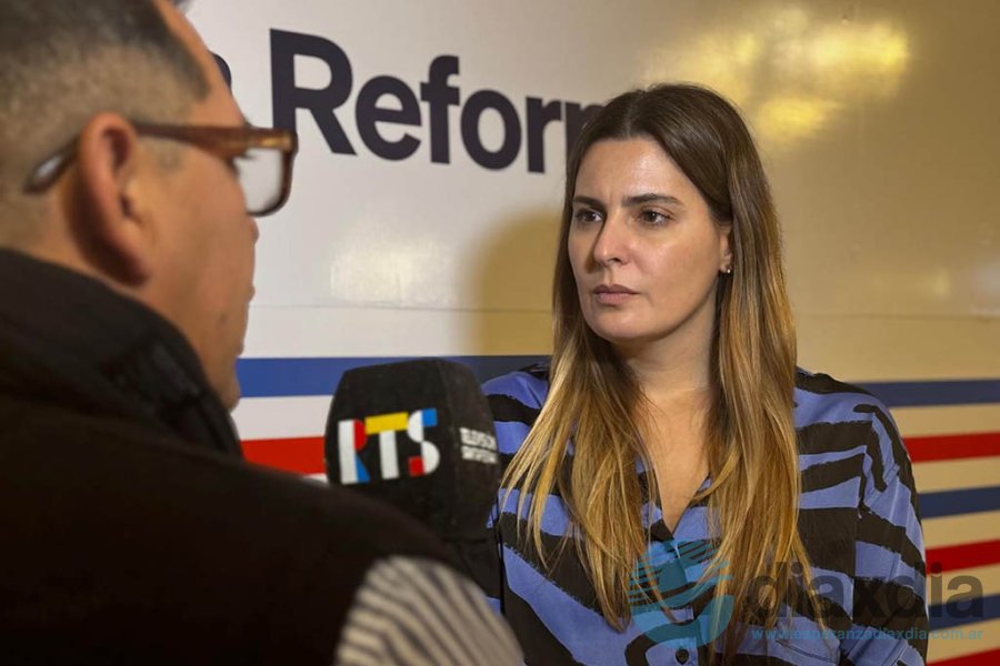 Lionela Cattalini en declaraciones a la prensa