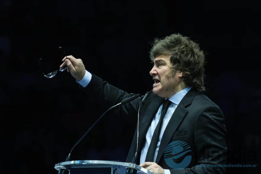 El presidente Javier Milei en un discurso El presidente Javier Milei en un discurso