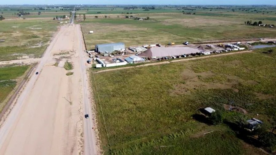 El obrador que se montó sobre la ruta 70 quedó prácticamente desmantelado.