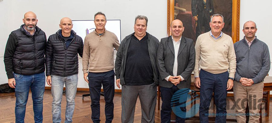 Autoridades de las instituciones que interactuaron en el trabajo de campo y elaboración del estudio técnico - Prensa Municipalidad de Esperanza