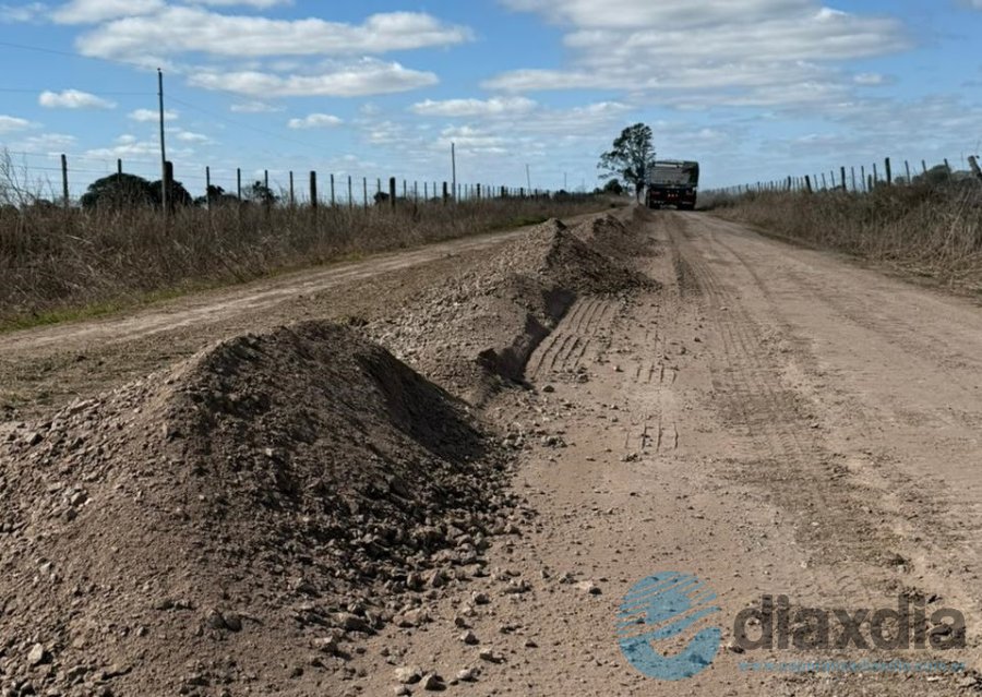 El trabajo en el camino rural distrito Esperanza
