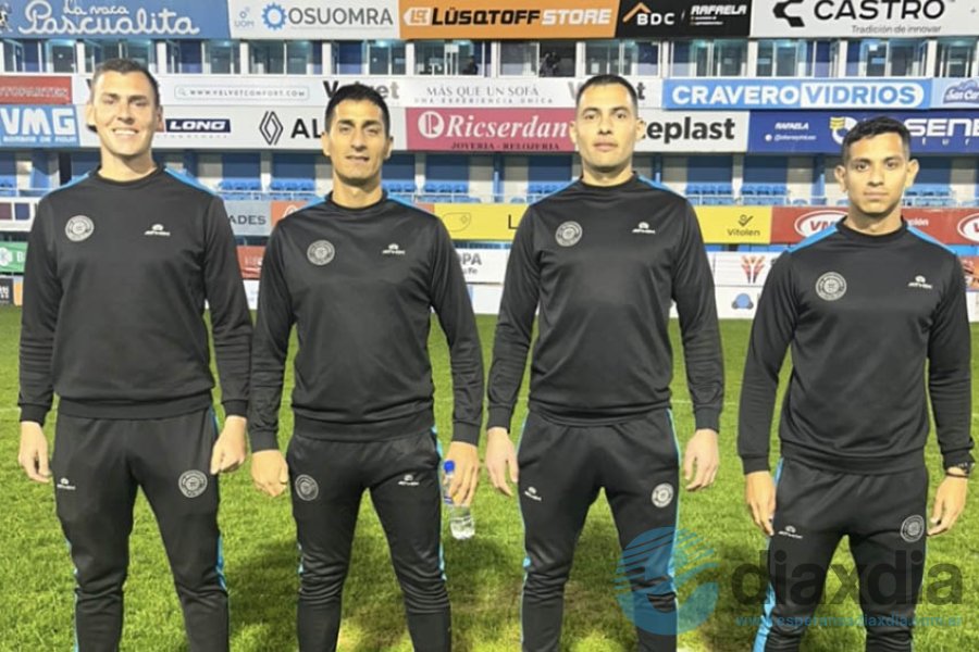 La cuaterna arbitral LEF encabezada por Nicola