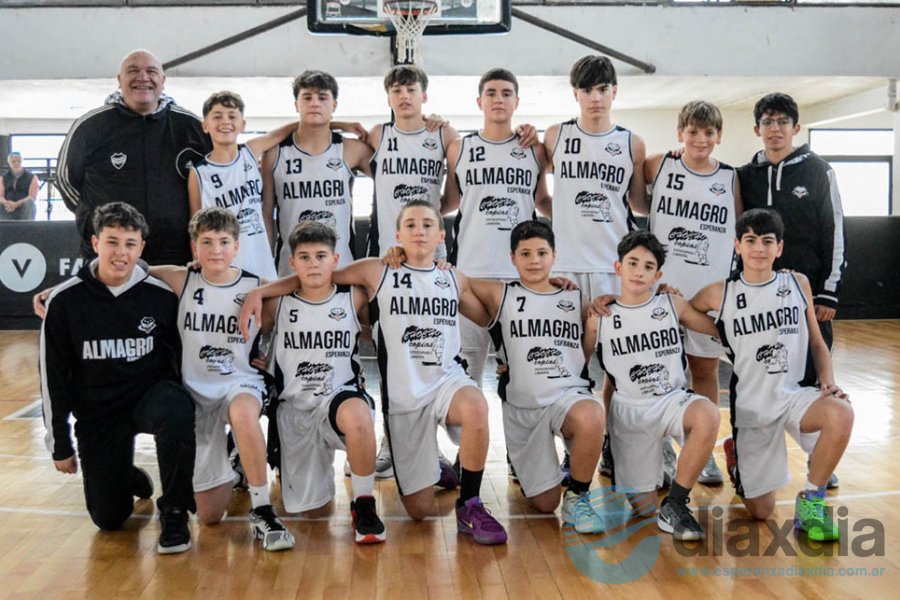 El plantel U13 de Almagro el Liga Federal