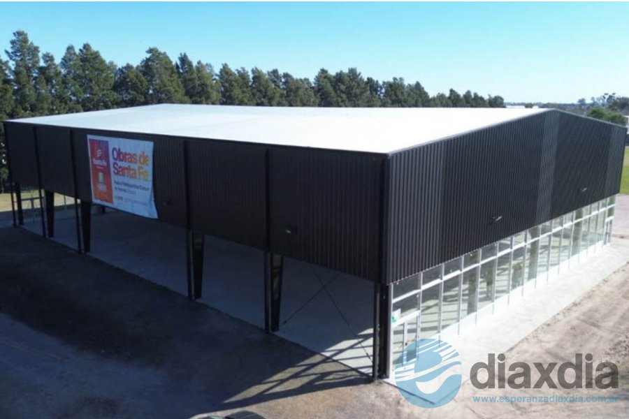 Las obras en el Polideportivo Comunal Las obras en el Polideportivo Comunal