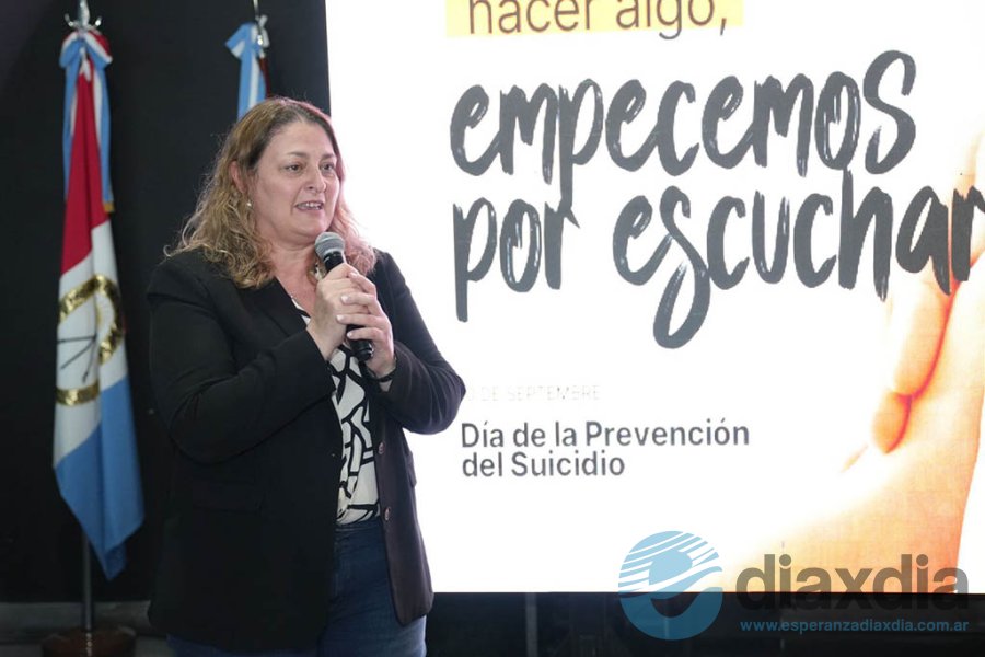 Silvia Ciancio en el acto Silvia Ciancio en el acto