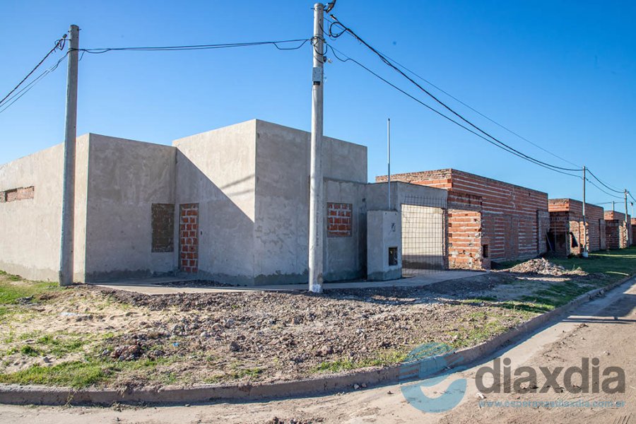 Las viviendas en construcción en La Orilla